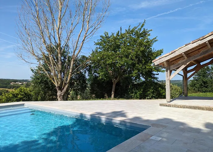 Villa Mondurausse - Avec Piscine Et Vue Sur La Vallee La Salvetat-Belmontet